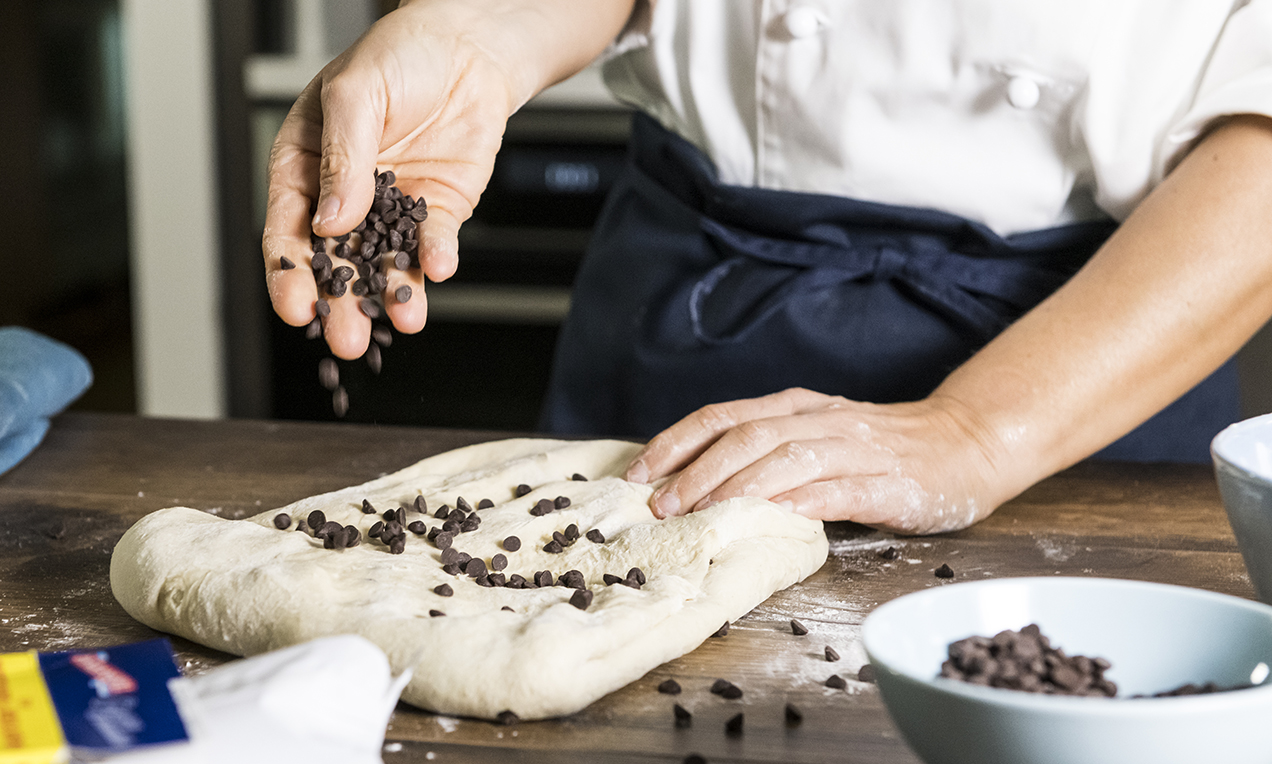 Ricetta Panini con gocce di cioccolato