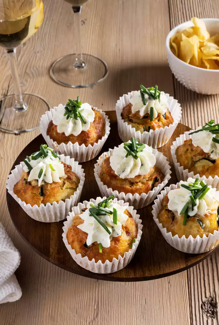 Muffin zucchine e pancetta (calendario 2024)